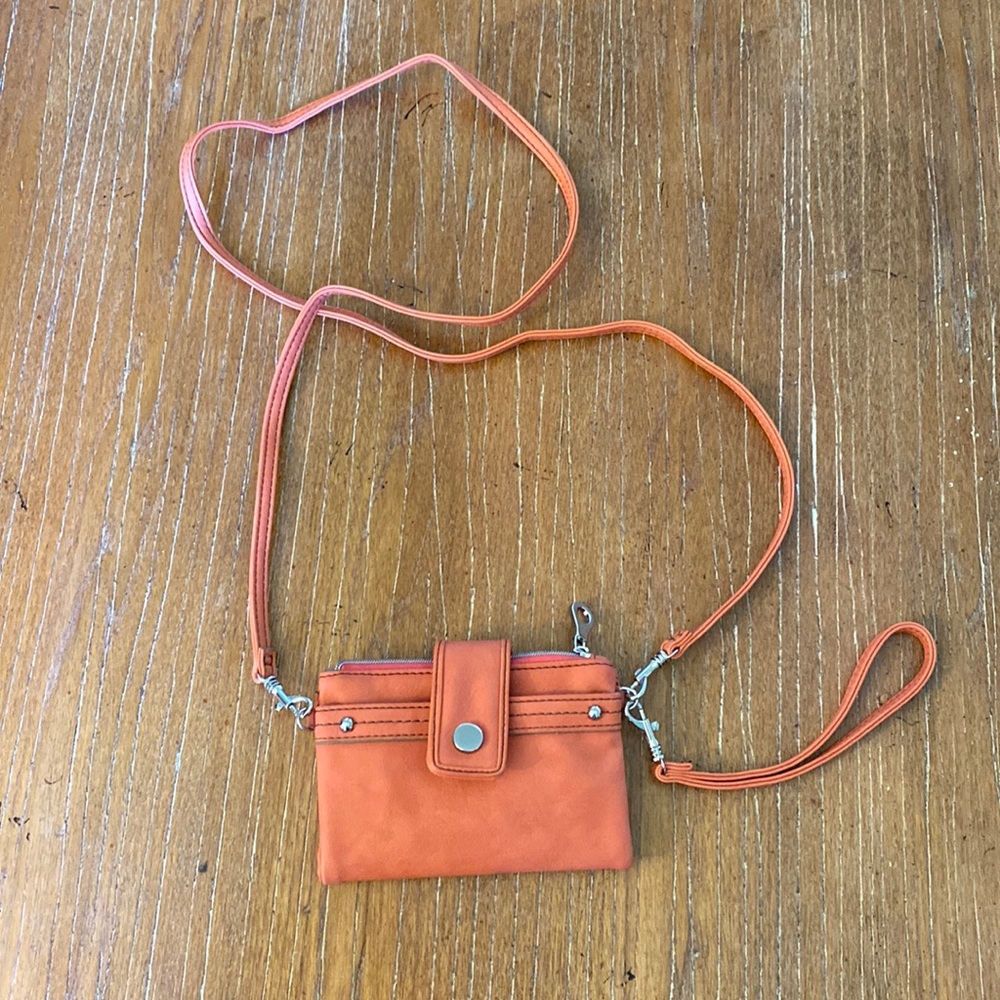 Peach wristlet